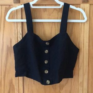 Linen crop top